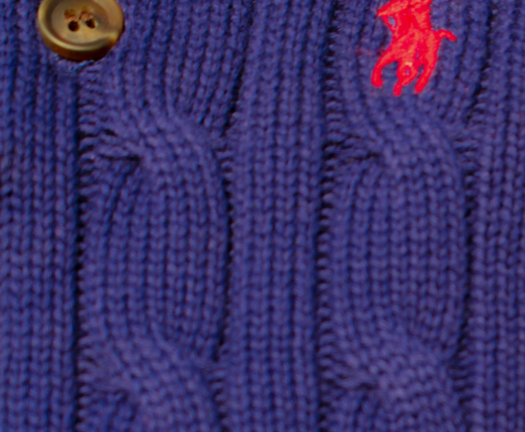 Cable Knit Polo Top