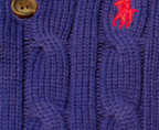 Cable Knit Polo Top