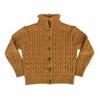 Classic Camel Cable Cardigan