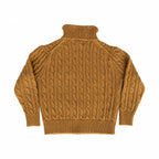 Classic Camel Cable Cardigan