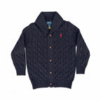 Heritage Navy Cardigan