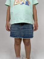Frayed Denim Skirt
