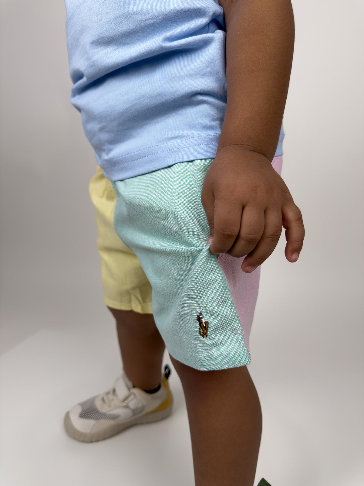 Color-block Oxford Shorts