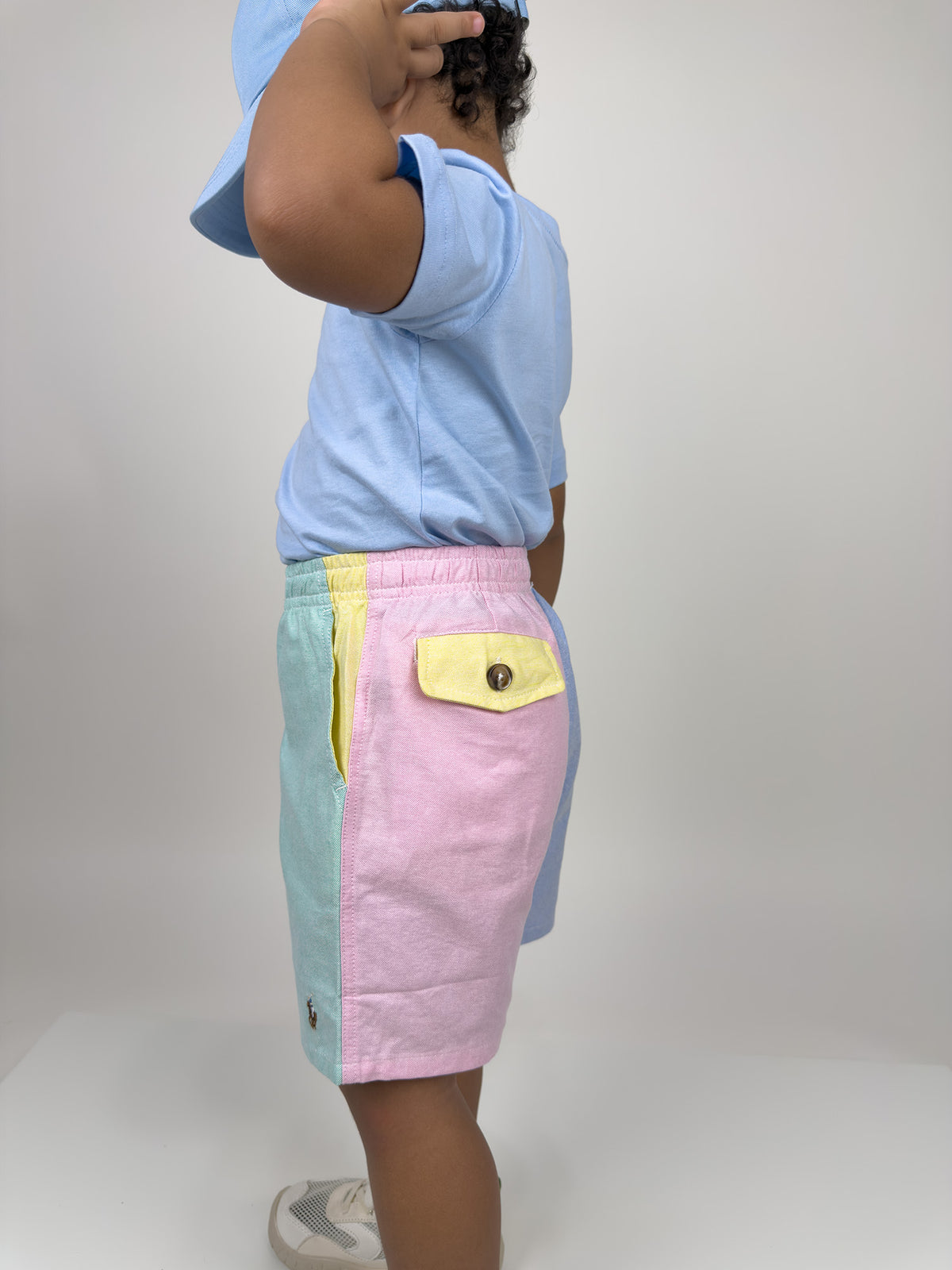 Color-block Oxford Shorts