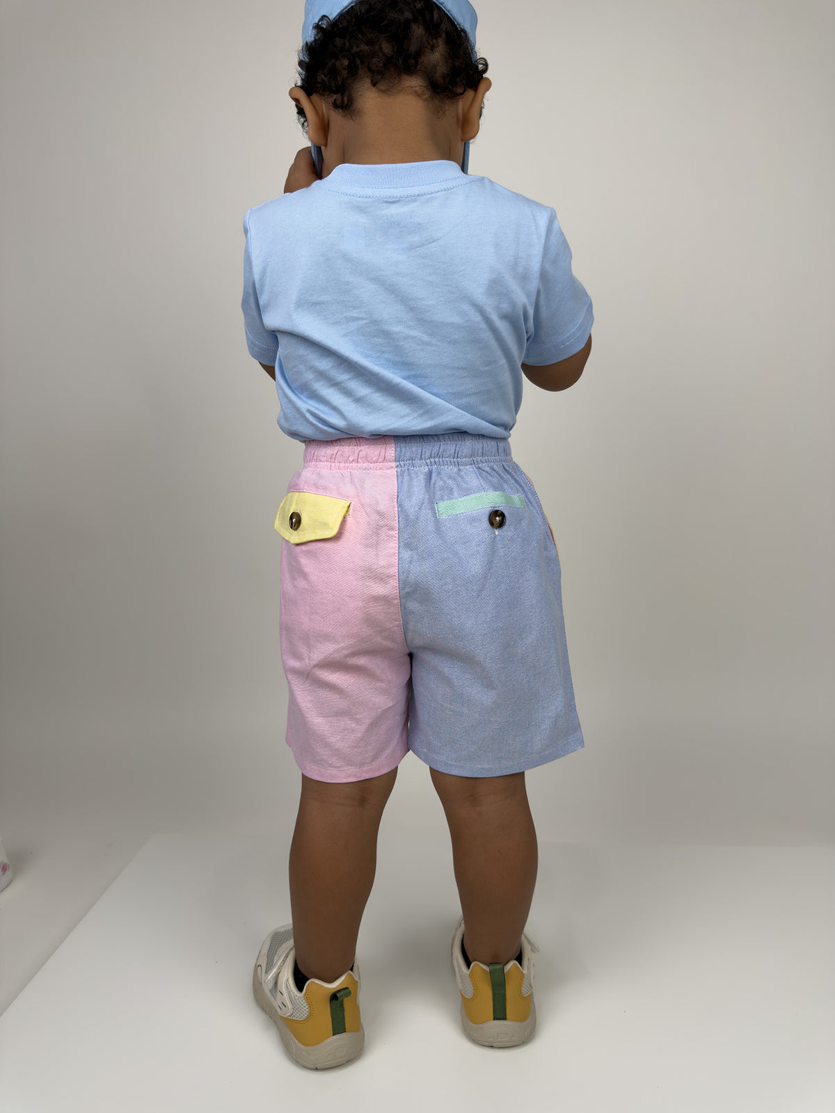 Color-block Oxford Shorts