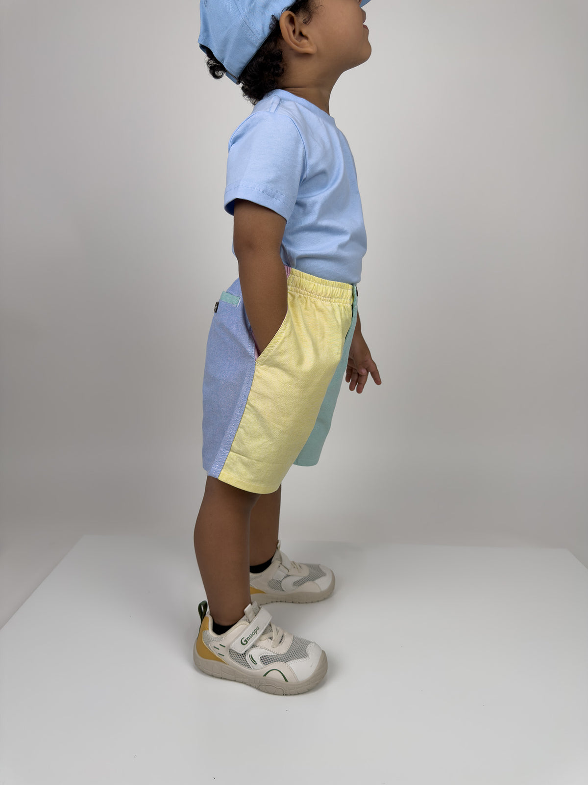 Color-block Oxford Shorts