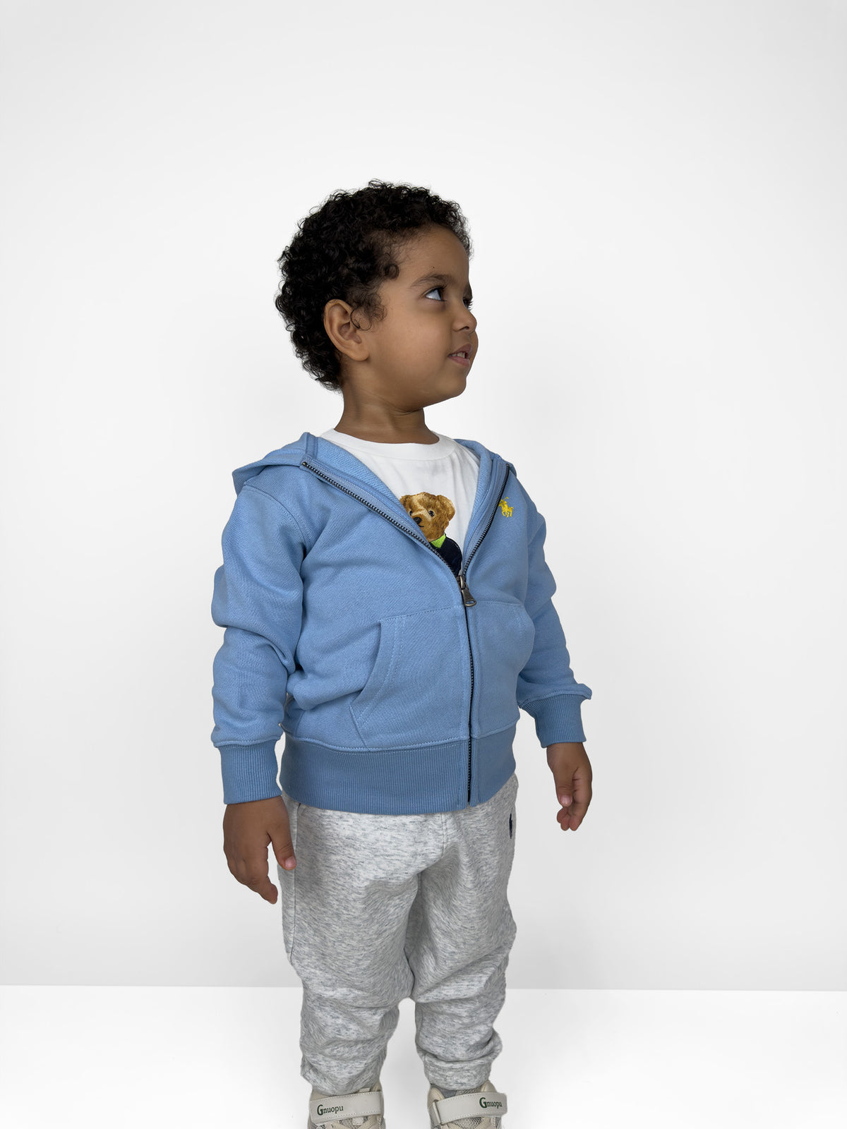 Blue Full-Zip Hoodie