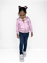 Pink Full-Zip Hoodie