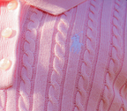 Cable Knit Polo Dress