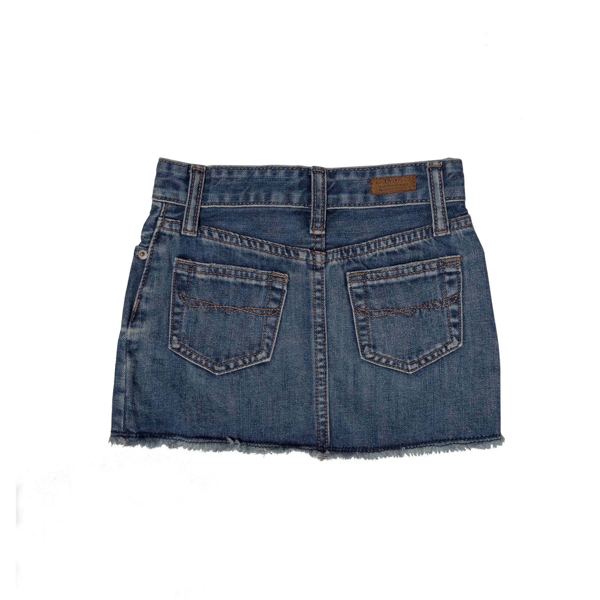 Frayed Denim Skirt