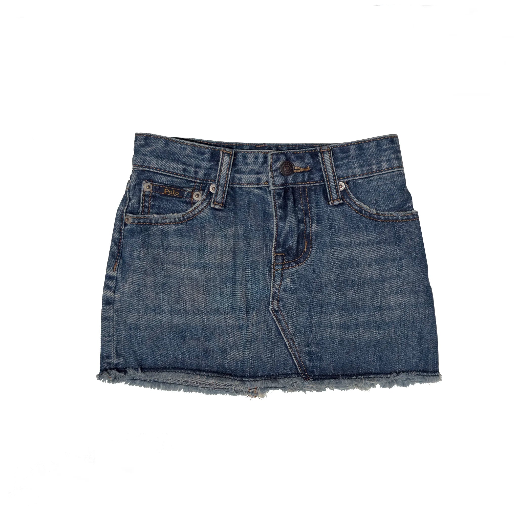 Frayed Denim Skirt