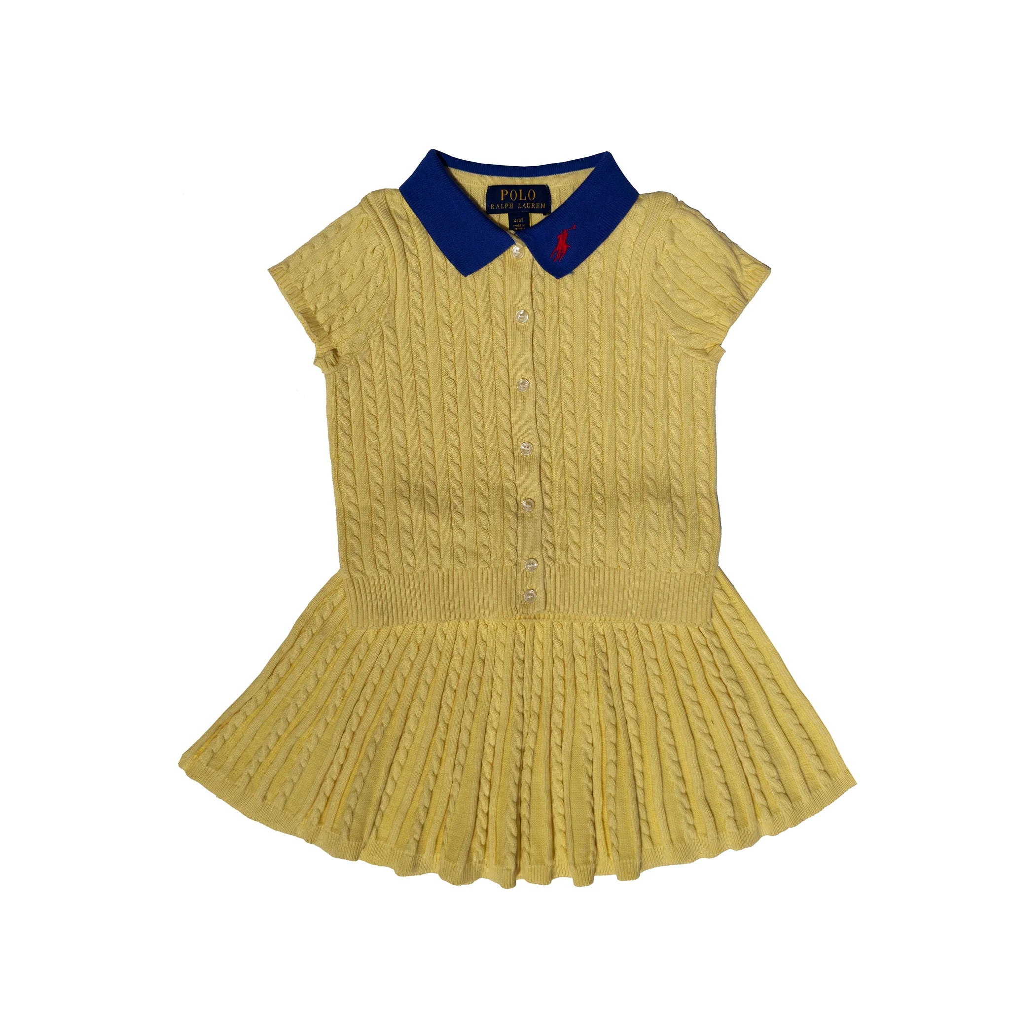 Cable Knit Polo Skirt Set