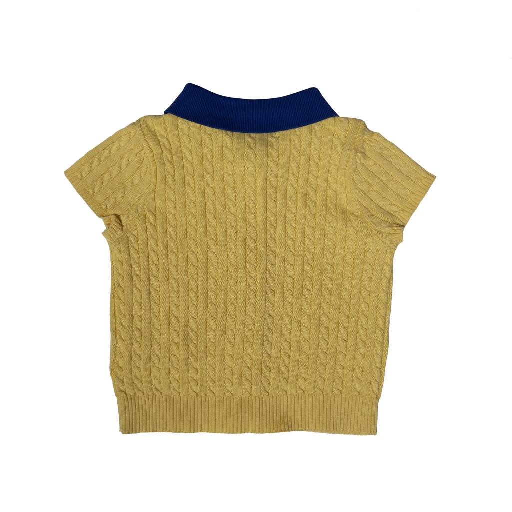 Cable Knit Polo Skirt Set