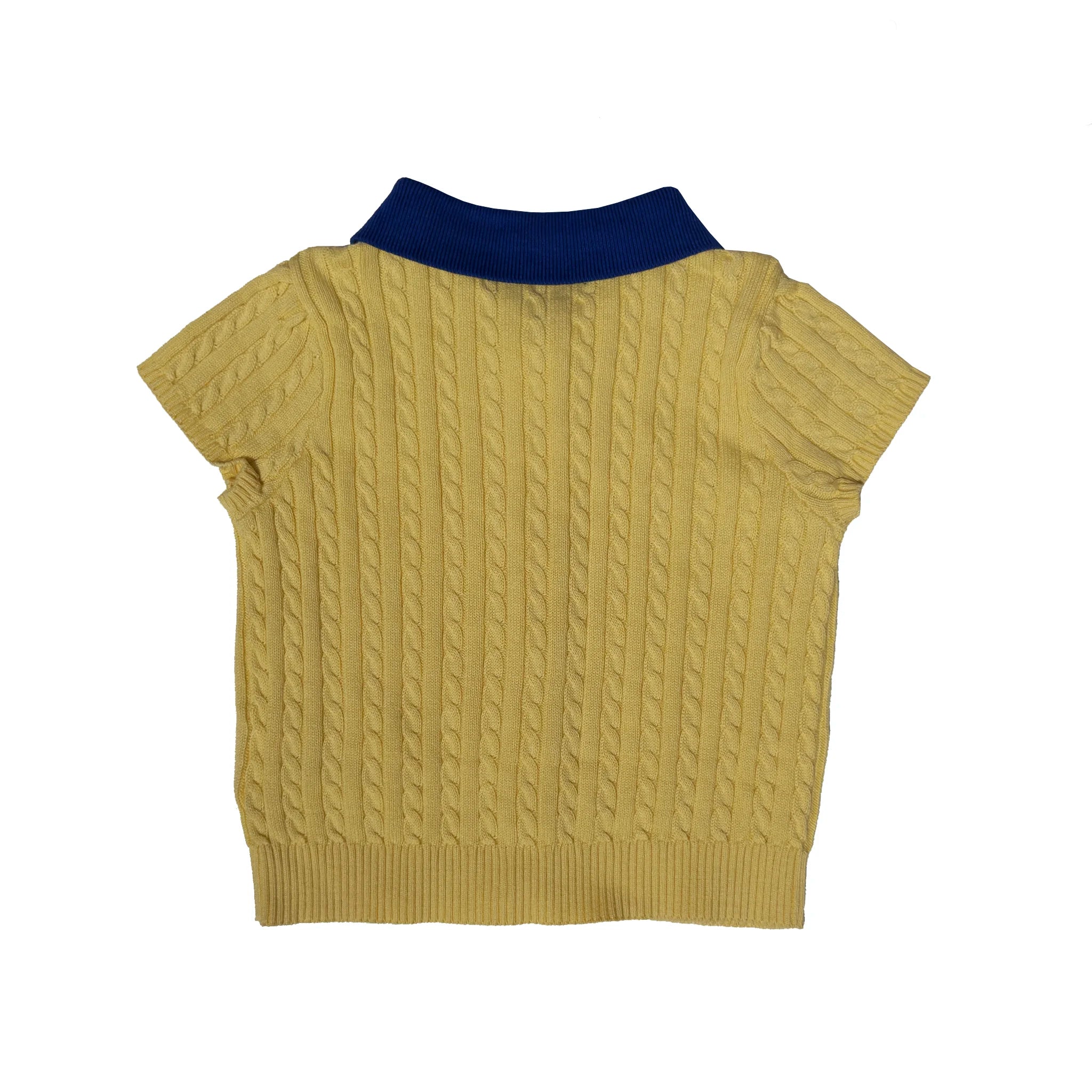 Cable Knit Polo Skirt Set