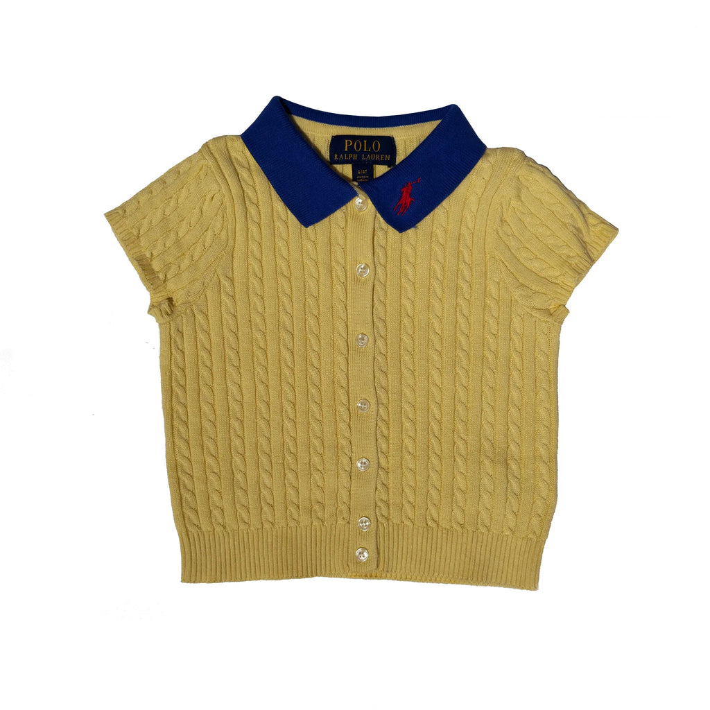 Cable Knit Polo Skirt Set