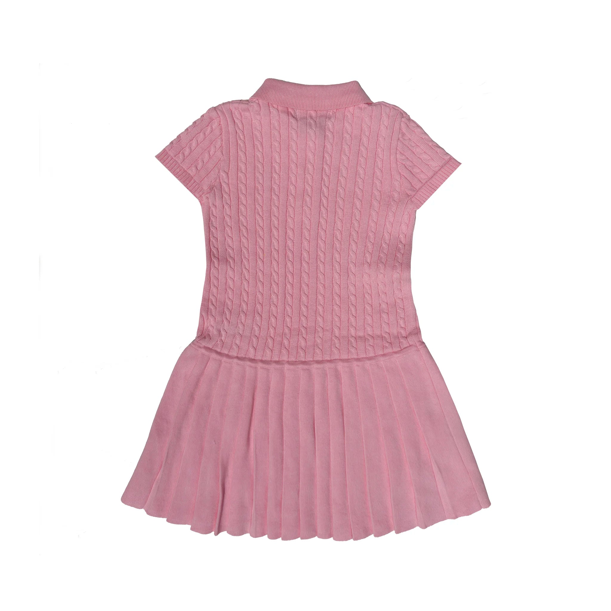 Cable Knit Polo Dress
