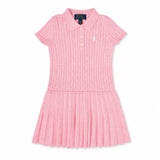 Cable Knit Polo Dress