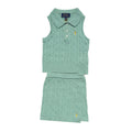 Sleeveless Cable-Skirt Set