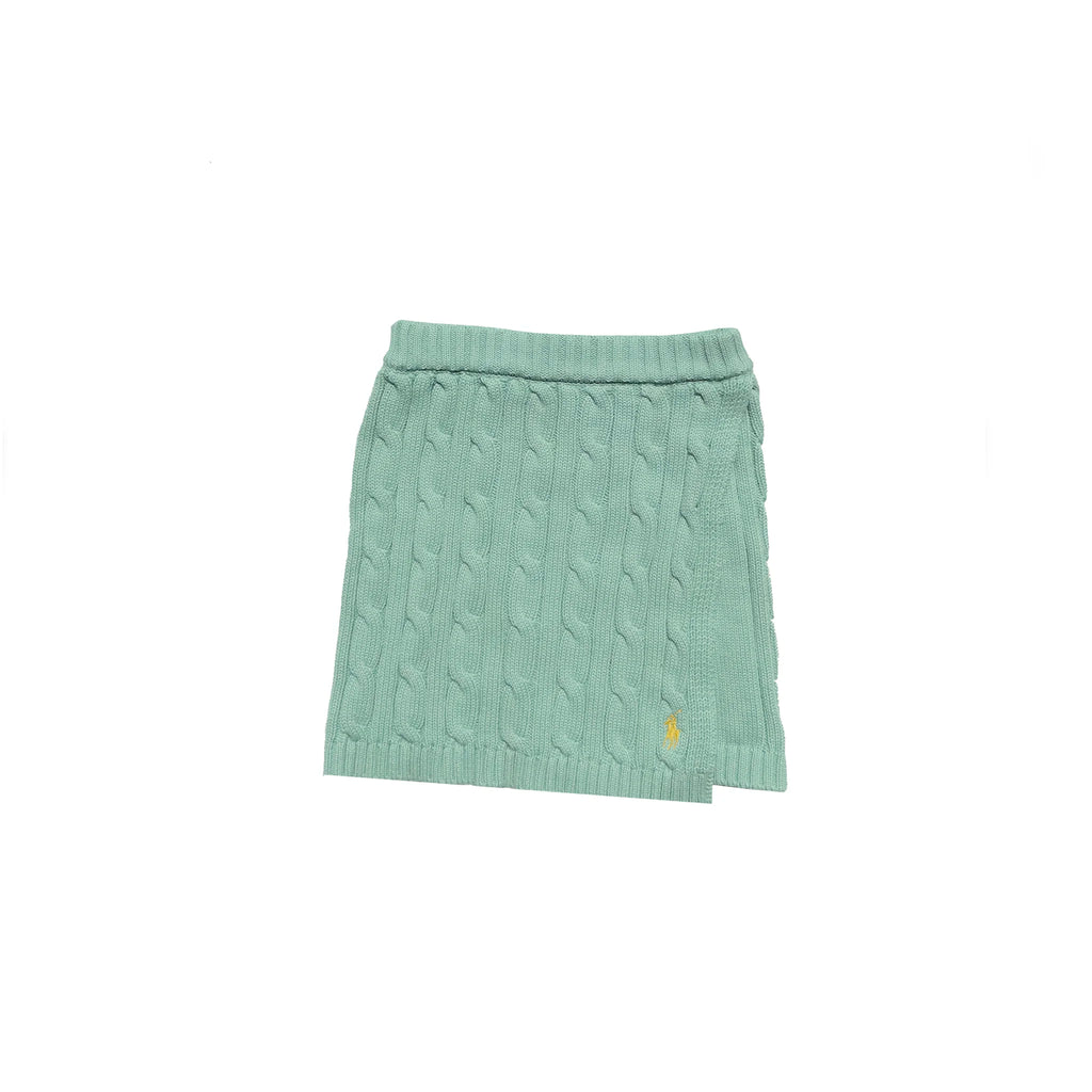 Sleeveless Cable-Skirt Set