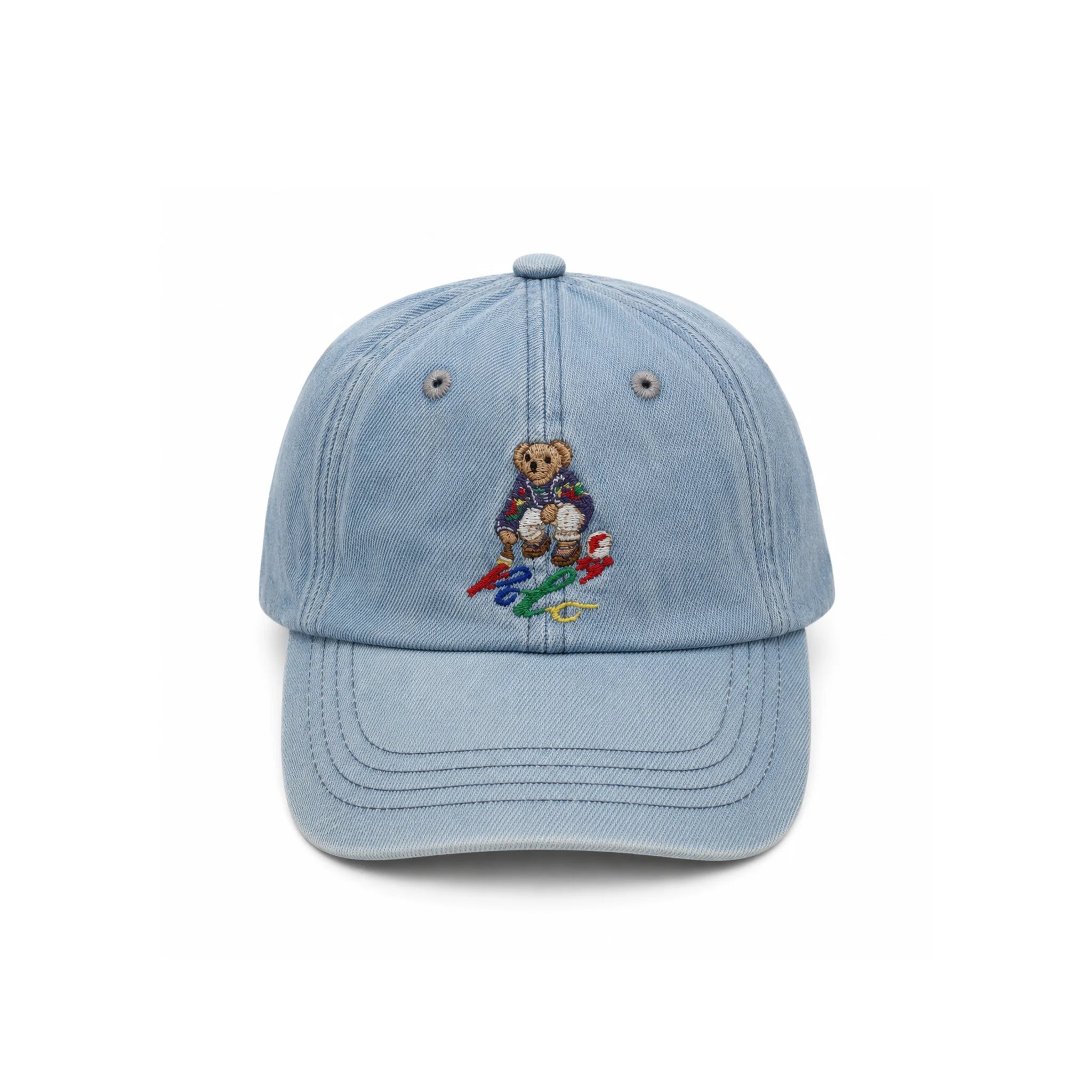 Denim Bear Cap